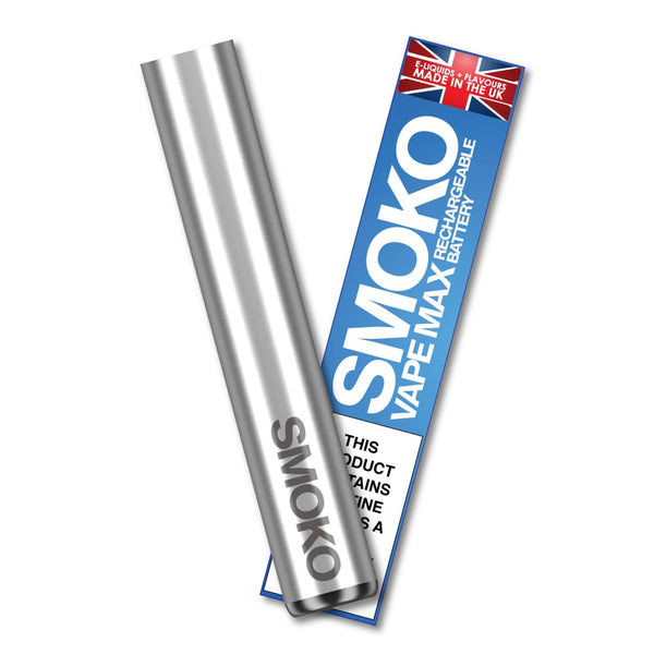 VAPE MAX BATTERY - SILVER OR BLACK - SMOKO E Cigarettes