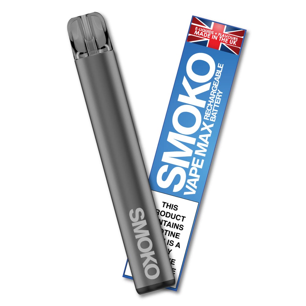 VAPE MAX BATTERY - SILVER OR BLACK - SMOKO E Cigarettes