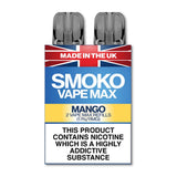 MANGO VAPE MAX REFILLS - MADE IN THE UK - SMOKO E-Cigarettes + Vapes