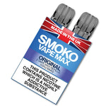 SMOKO VAPE MAX Refills with Original Tobacco Flavour Made in the UK