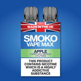 APPLE FLAVOUR VAPE MAX REFILLS - SMOKO E Cigarettes