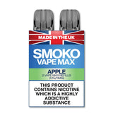 APPLE FLAVOUR VAPE MAX REFILLS - SMOKO E Cigarettes