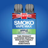 APPLE FLAVOUR VAPE MAX REFILLS - SMOKO E Cigarettes