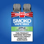 APPLE FLAVOUR VAPE MAX REFILLS - SMOKO E Cigarettes