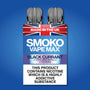 BLACK CURRANT FLAVOUR VAPE MAX REFILLS - SMOKO E Cigarettes