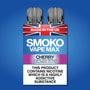 CHERRY FLAVOUR VAPE MAX REFILLS - SMOKO E Cigarettes