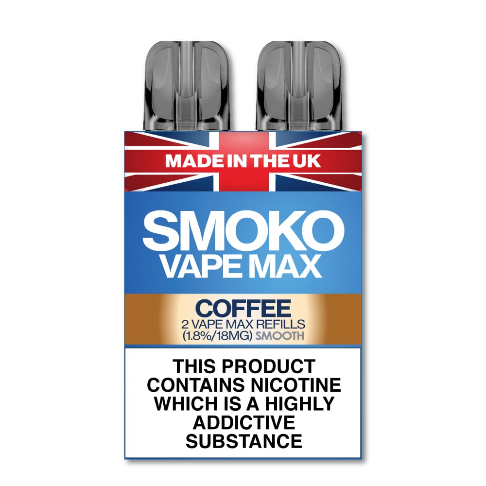 COFFEE FLAVOUR VAPE MAX REFILLS - SMOKO E Cigarettes
