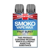 FRUIT BURST FLAVOUR VAPE MAX REFILLS - SMOKO E Cigarettes