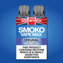 ORIGINAL TOBACCO FLAVOUR VAPE MAX REFILLS - SMOKO E Cigarettes
