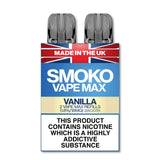 VANILLA FLAVOUR VAPE MAX REFILLS - SMOKO E Cigarettes