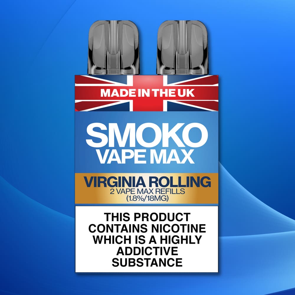VIRGINIA ROLLING VAPE MAX REFILLS MADE UK
