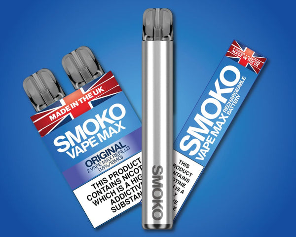 UK's Best Disposable Vape Alternative - the SMOKO VAPE Max - Made in the UK E-Liquids