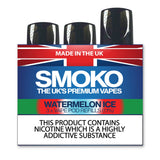 WATERMELON ICE - VAPE POD REFILLS - UK MADE VAPE REFILLS - SMOKO E-Cigarettes + Vapes