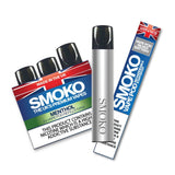 VAPE POD Starter Kit BLACK + 1 Pack MENTHOL 1.8% VAPE POD Refills - SMOKO E Cigarettes