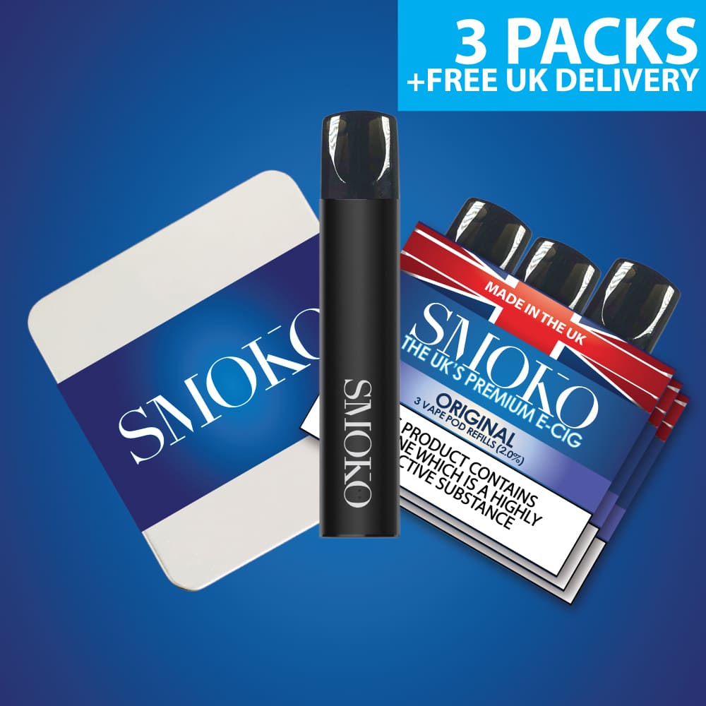 FREE VAPE POD STARTER KIT Offer + Made in the UK Vapes SMOKO E Cigarettes FREE VAPE POD STARTER KIT Offer + Made in the UK Vapes SMOKO E Cigarettes