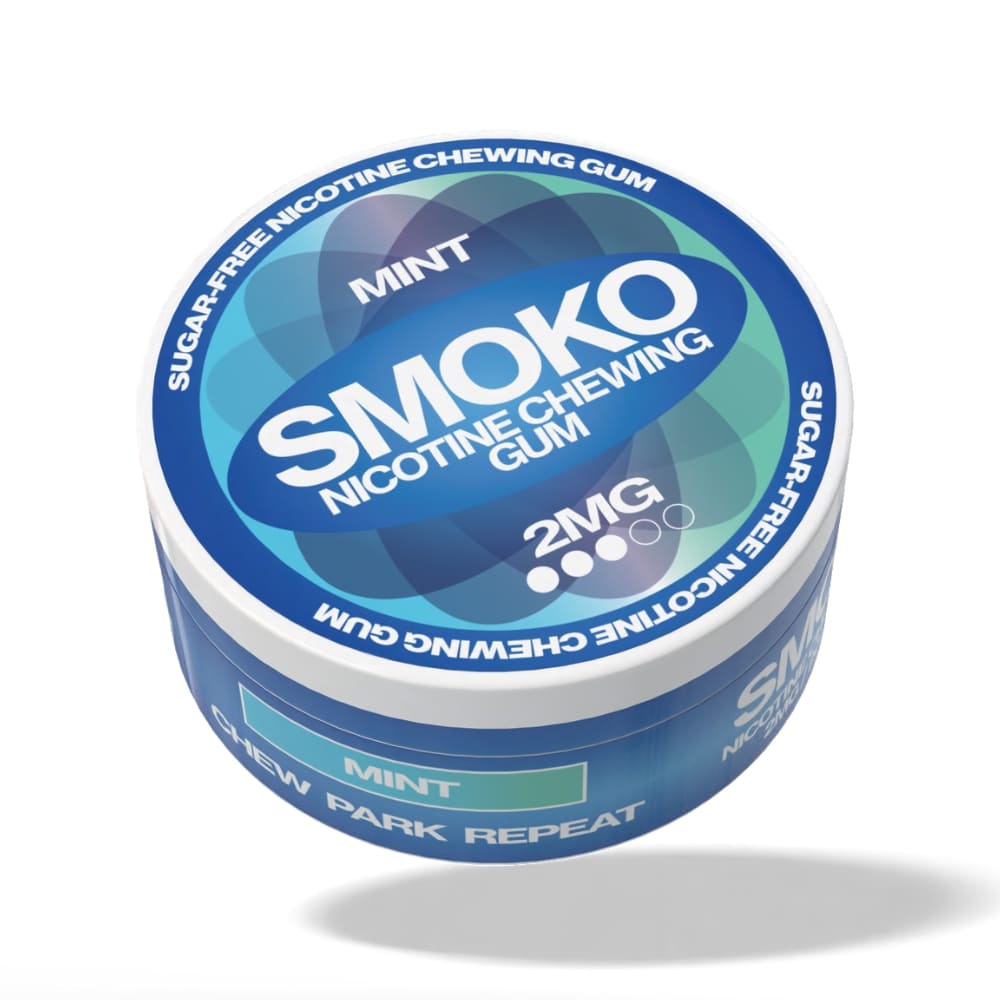 SMOKO Gomma da masticare alla menta 2 mg senza zucchero e nicotina SMOKO Sigarette elettroniche SMOKO Gomma da masticare alla menta 2 mg senza zucchero e nicotina SMOKO Sigarette elettroniche