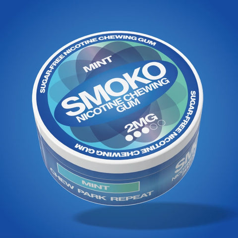 Mint 2MG Sugar - Free Nicotine Chewing Gum - SMOKO E Cigarettes