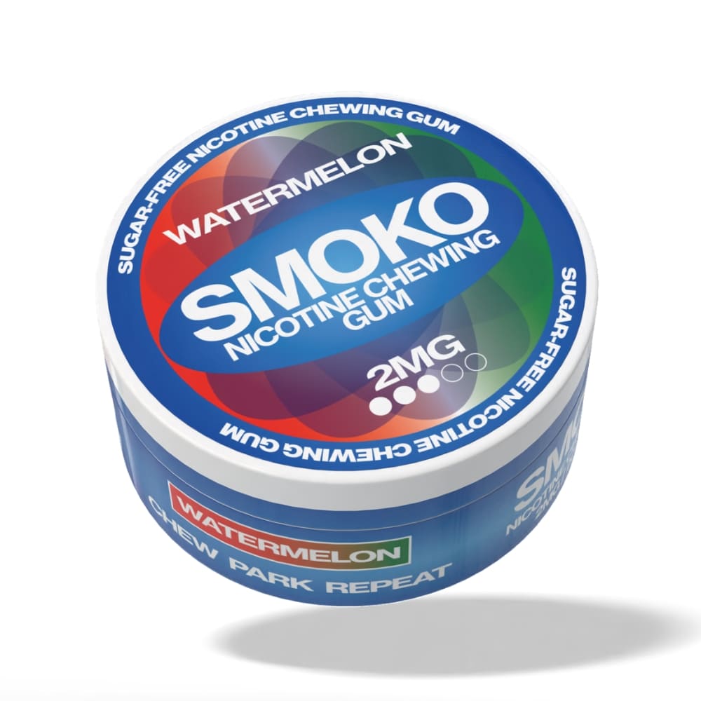 SMOKO Pastque 2MG Chewing-gum la nicotine sans sucre SMOKO E Cigarettes SMOKO Pastque 2MG Chewing-gum la nicotine sans sucre SMOKO E Cigarettes