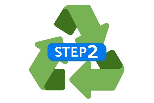 Paso 2 para reciclar recargas vacías de e-cigs y vape pods