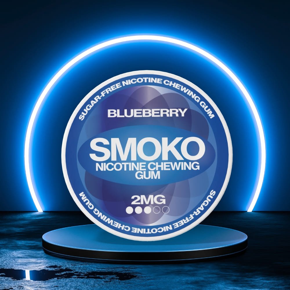 Blueberry 2MG Sugar - Free Nicotine Gum - SMOKO E Cigarettes