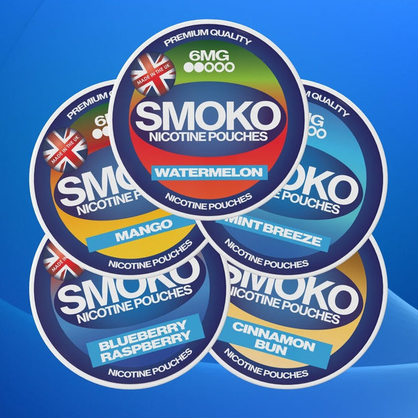 SMOKO Nicotine Pouches 6MG - SMOKO E-Cigarettes + Vapes