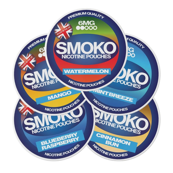 SMOKO Nicotine Pouches 6MG - SMOKO E-Cigarettes + Vapes