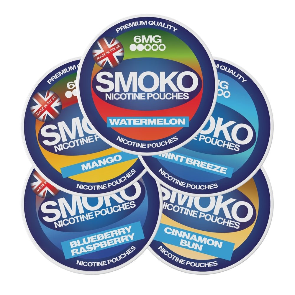 SMOKO Nicotine Pouches 6MG - SMOKO E-Cigarettes + Vapes
