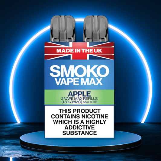 APPLE FLAVOUR VAPE MAX REFILLS - SMOKO E Cigarettes