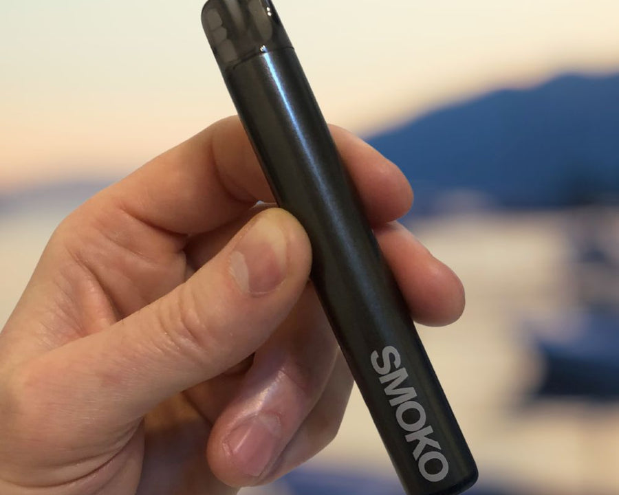 The SMOKO VAPE MAX - man holding the UK's best disposable vape alternative