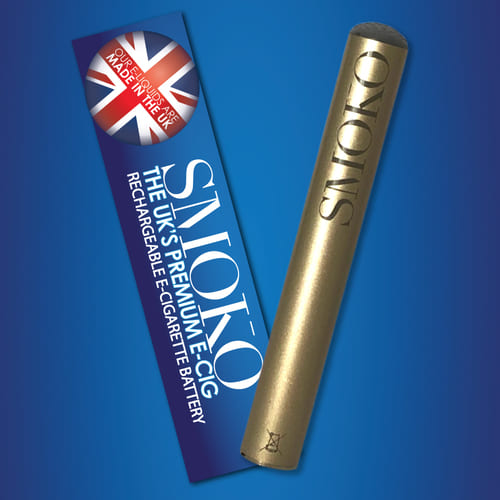 E-Cig Accessory – Battery E-Cig Accessory SMOKO Colour: GOLD E-Cigarette Battery