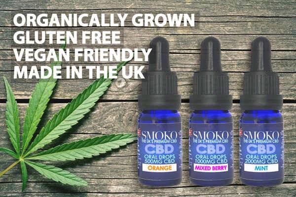 SMOKO broad spectrum CBD Oral Drops come in a range of amazing flavours and CBD strengths